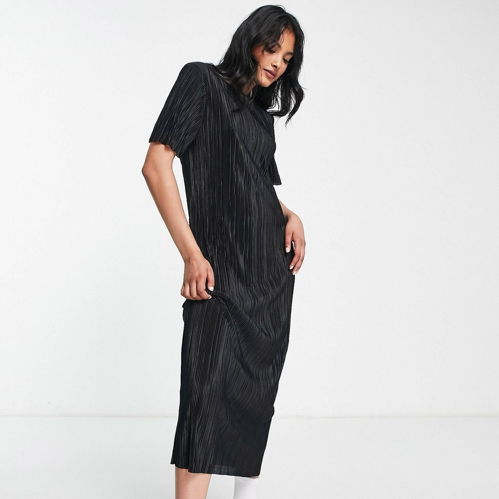 ASOS Midi Plisse Dress